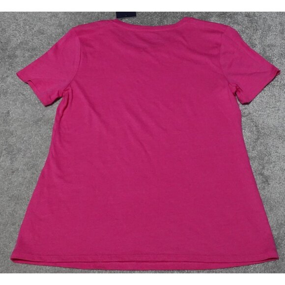 Crown & Ivy T-Shirt Top Women's XS Pink Scoop Neck Short Sleeve Pullover - Picture 5 of 11